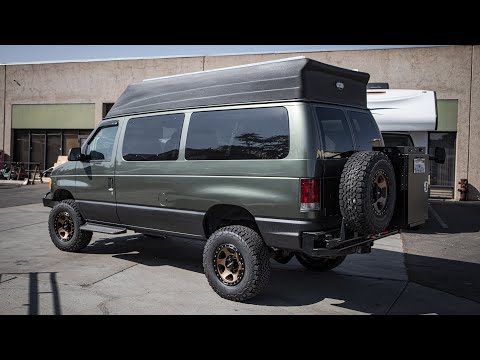 Ford Econoline Van Gets Custom Bumpers and Lift Kit
