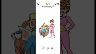 Brain Out HELP MOM Level- 13 solved. Dad been a jerk.