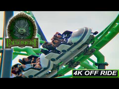 Off-ride footage of a Poltergeist train
