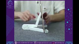 حامل لأجهزة الجوال والتابلت قابل للطي ومحمول