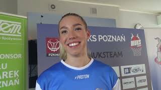 Marta Dymała powróciła do zespołu koszykarek MUKS Poznań i zaprezentowała się podczas gali klubu.