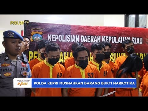 POLDA KEPRI MUSNAHKAN BARANG BUKTI NARKOTIKA