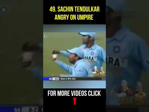 Sachin Tendulkar Rare Angry Moment On Field | GBB Cricket