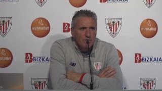 Agirre se aferra a la buena racha de su equipo para plantar cara al Atlético