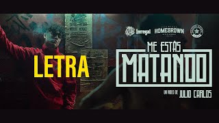 Me Estás Matando (Letra) - Alemán