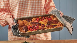 Yeo Valley Toad In The Hole With Kefir, Honey And Mustard Sauce