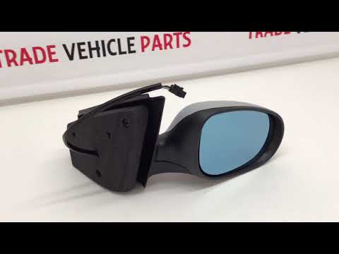 Fits Fiat Bravo 2007- 2014 Door Wing Mirror Electric Heated Primed Cover Driver Side video