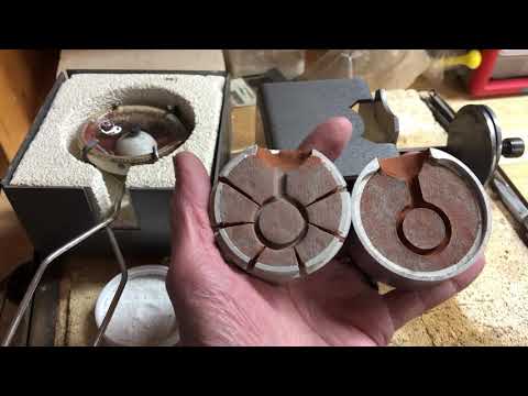Red Clay Casting - Melting and Pouring the Sterling Silver - Video 2