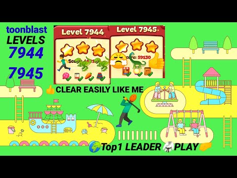 Toon Blast Level 7944|7945 | Faster play against hard levels