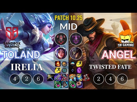 SB TolanD Irelia vs SN Angel Twisted Fate Mid - KR Patch 10.25
