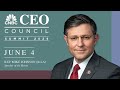 LIVE: Speaker of the House Mike Johnson on stage at the CNBC CEO Council Summit — 6/4/2024