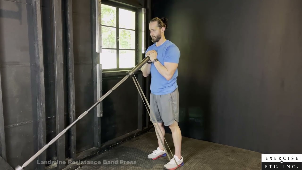 Landmine Resistance Band Press 