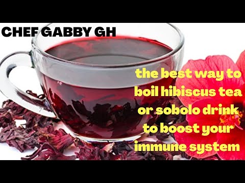 how to make hibiscus tea, sobolo drink or karkadih drink.