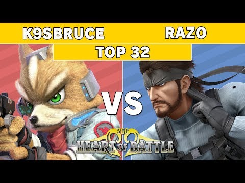 Heart of Battle - K9sbruce (Wolf) vs Razo (Daisy) Top 32 - Smash Ultimate