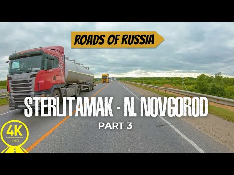 4K Scenic Drive Video - Picturesque Roads of Russia | Indoor Cycling Training - Part #3