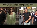 Bollywood Couple Alia Bhatt And Ranbir Kapoor Arrive In Style After Their Shoot In Banaras