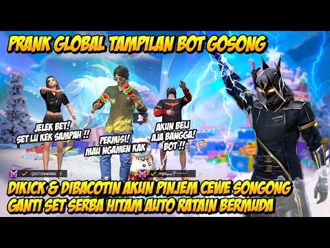 PRANK GLOBAL TAMPILAN BOT GOSONG DIKICK & DIBACOTIN MASTER SONGONG GANTI SET SERBA HITAM AUTO RATAIN