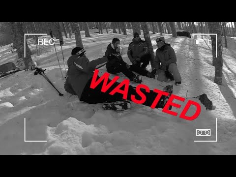 Best of snowboard ski and monkeys. Amiata 2019