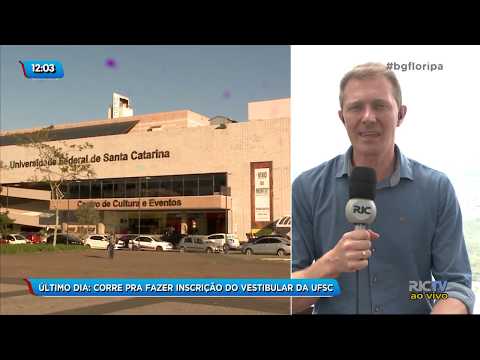 Último dia de inscrições para o vestibular da UFSC em Florianópolis