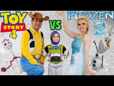 Don't Choose the Wrong Mystery Giant Egg Challenge Toy Story 4 VS Frozen 2