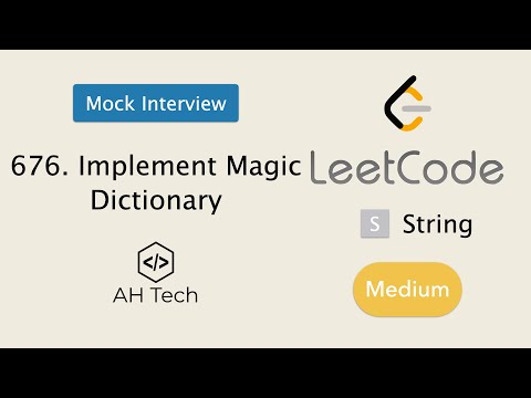 676 Implement Magic Dictionary Leetcode