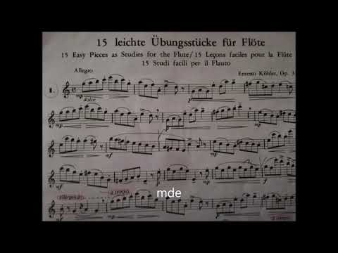 Ernesto Köhler Opus 33 Heft 1 - Der Fortschritt im Flötenspiel - Nr1 Allegro