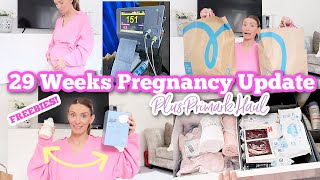 **CONTRACTIONS AT 29 WEEKS PREGNANT!!** // PRIMARK HAUL 2022 // PLUS SOME FREEBIES!