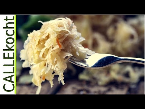 Deftiges Sauerkraut selber zubereiten und kochen - Rezept ganz einfach