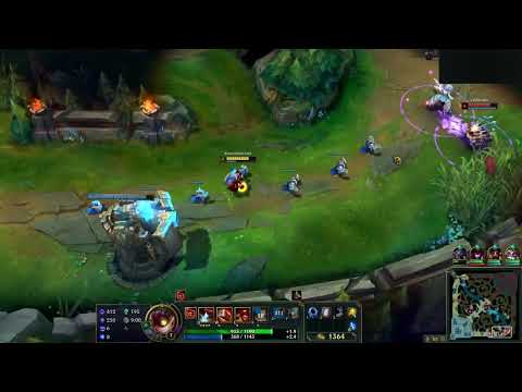 LOL Heimerdinger and Ziggs destroy bot lane to the point of surrender!