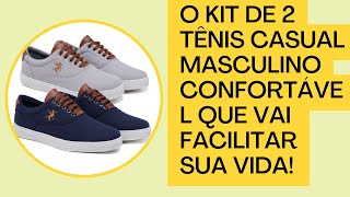 O Kit de 2 Tênis Casual Masculino Confortável Que Vai Facilitar Sua Vida!