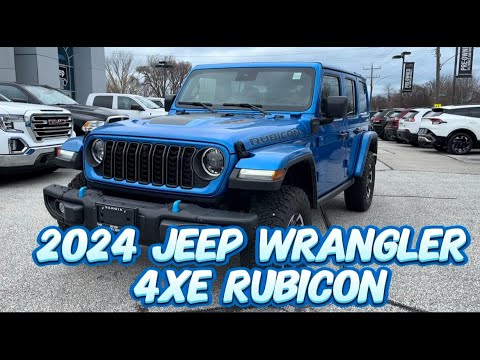 2024 Jeep Wrangler 4xe Rubicon X 4 Door 4x4 in Blue for sale at Bayview Chrysler Dodge Jeep Ram in Sarnia, ON