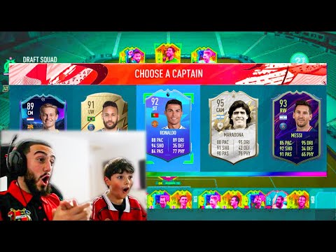 9 YEAR KID BUILDS 190 RATED FUT DRAFT! - LITTLE BROTHER FUT DRAFT CHALLENGE (FIFA 22)