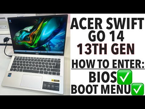 ACER SWIFT GO 14 - How To Enter Bios (UEFI) Settings & Boot Menu Options