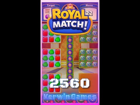 Royal Match Level 2560 - No Boosters Gameplay