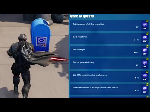 All Week 10 Season Quests - Fortnite