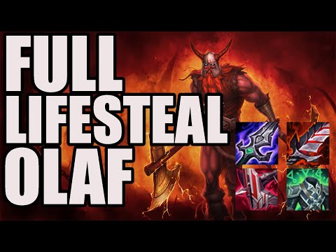 FULL LIFESTEAL OLAF heals for full life?!?! | ARAM | League of Legends