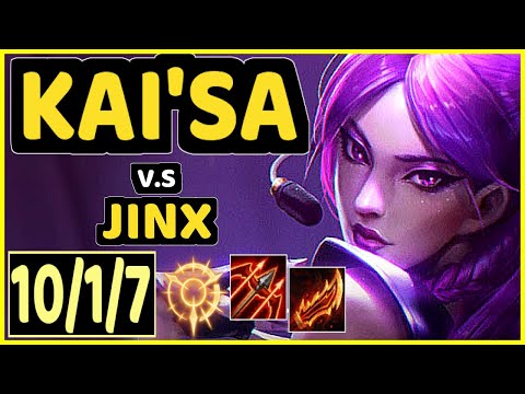 FORG1VEN (KAI'SA) vs JINX - 10/1/7 KDA BOTTOM ADC CHALLENGER GAMEPLAY - EUW
