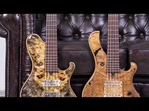 Maruszczyk Frog - Headless Custom 5-String Bass Maple Burl Top and Ramp