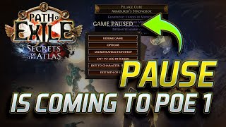 PAUSE in Path of Exile?! Players Can FINALLY Breathe