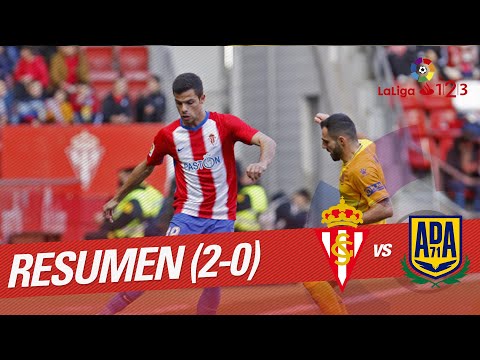 Resumen de Real Sporting vs AD Alcorcón (2-0)