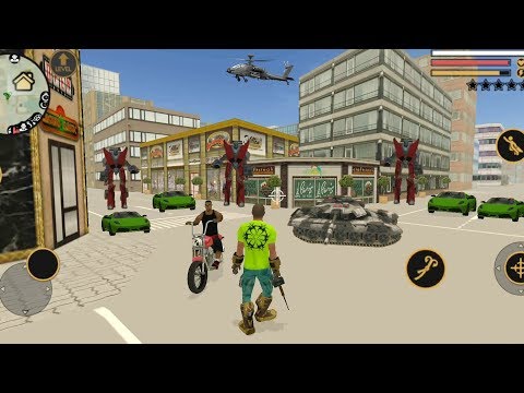 Vegas Crime Simulator(Vegas Hero Fight on Road Side)Road Jammed from Robot Car - Android Gameplay HD
