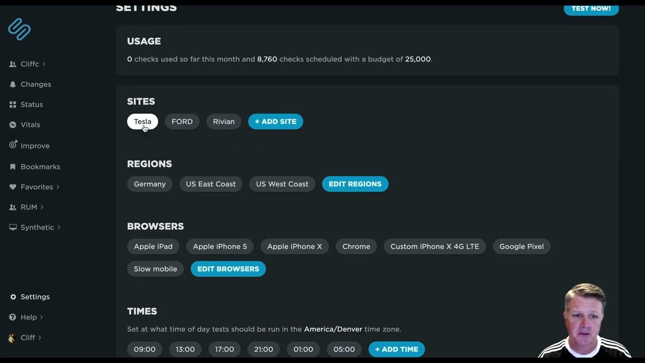 Settings Walkthrough: Site Settings