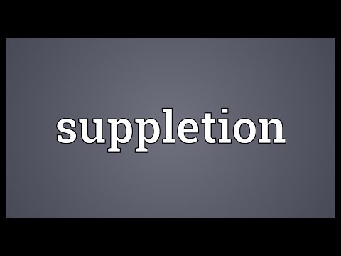 Suppletion Meaning