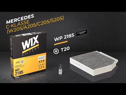 HOW TO REPLACE A WIX FILTERS CABIN FILTER I MERCEDES C-KLASSE (W205/A205/C205/S205) I WP2185