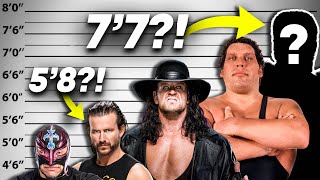 The Most EXAGGERATED Wrestler Heights In WWE History | partsFUNknown