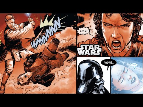 Vader Sees Anakin Lose to Obi-Wan and Padme Officially Die (CANON) (voice acted)