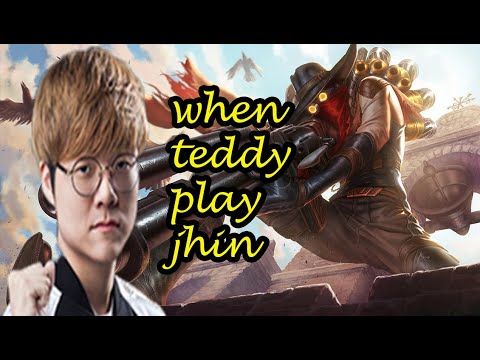 SKT T1 #Teddy Jhin  vs Varus   bot lane