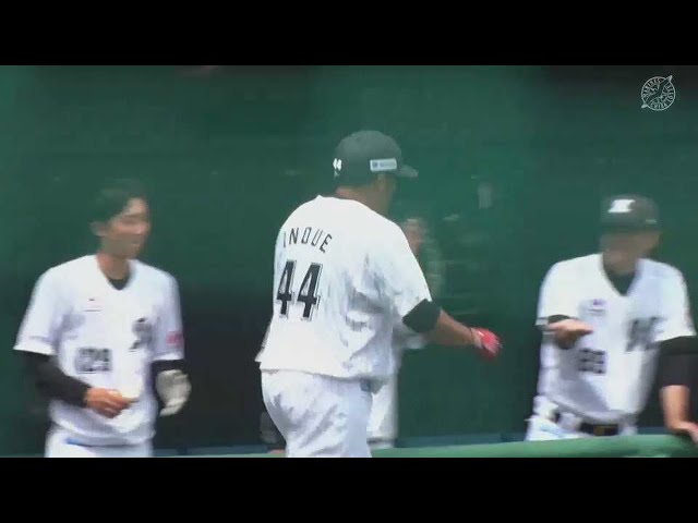 【ファーム】豪快に引っ張った!! マリーンズ・井上晴哉 レフトスタンドへの先制ホームラン!! 2023年5月26日 千葉ロッテマリーンズ 対 北海道日本ハムファイターズ