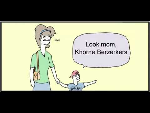 Ricky don't look at the khorne berzerkers! | Warhammer 40k Meme Dub