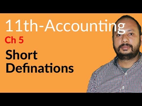 I.Com Part 1 Accounting, ch 5 - Short Definition of Ledger - Inter Part 1 accounting